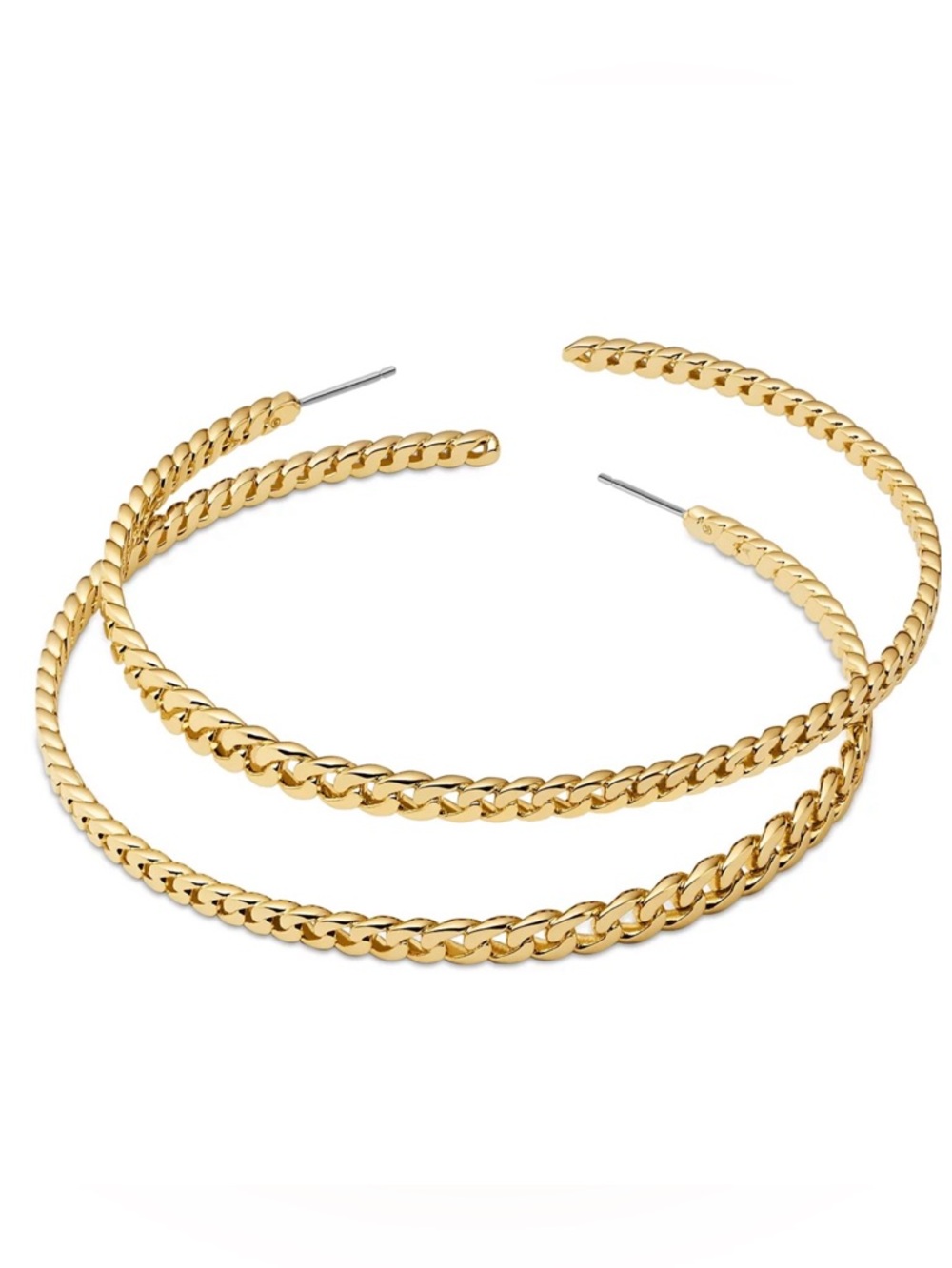 Michael Kors Gold-Tone Braided Hoop Earrings - Picture 5 of 9